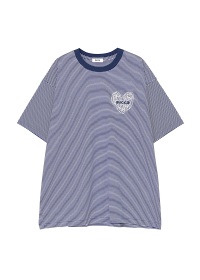 ZUCCa /HEART LOGO STRIPED T / T�V���c
