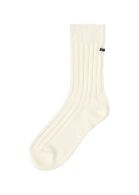 ZUCCa / PO エンブロイダリーロゴソックス / ソックス(M white(01