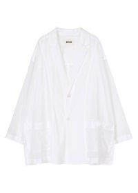 H*o様 【25SS】コットンダックスジャケット size 1 ZUCCa / S コットンローン / ジャケット(M white(01)): SALE| A
