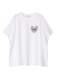ZUCCa / PO ハートロゴT / Tシャツ(M white(01)): ZUCCa| A-net ONLINE