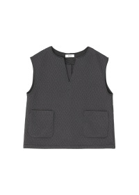 ZUCCa / S タイルジャガード / ベスト(M black(26)): SALE| A-net