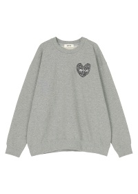 ZUCCa / PO ハートロゴ スウェット / スウェット(XL gray(24)): ZUCCa
