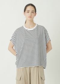 <��s�\��> ZUCCa / DRAPE STRIPE JERSEY / �J�b�g�\�[