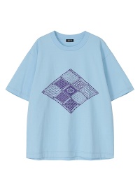 先行予約> ZUCCa / 9 TILE T / Tシャツ(M light blue(11)): ZUCCa| A