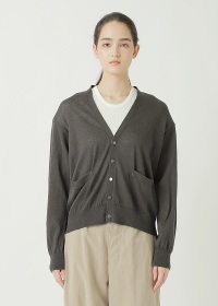 <��s�\��> ZUCCa / LINEN COTTON KNIT / �J�[�f�B�K��