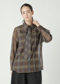 <��s�\��> ZUCCa / SHEER CHECK / �V���c