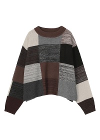<��s�\��> ZUCCa / COLOR BLOCK KNIT / �g�b�v�X
