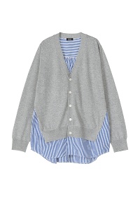 <��s�\��> ZUCCa / SHIRT DOCKING KNIT / �J�[�f�B�K��